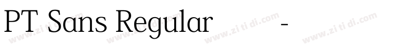 PT Sans Regular 常规字体转换